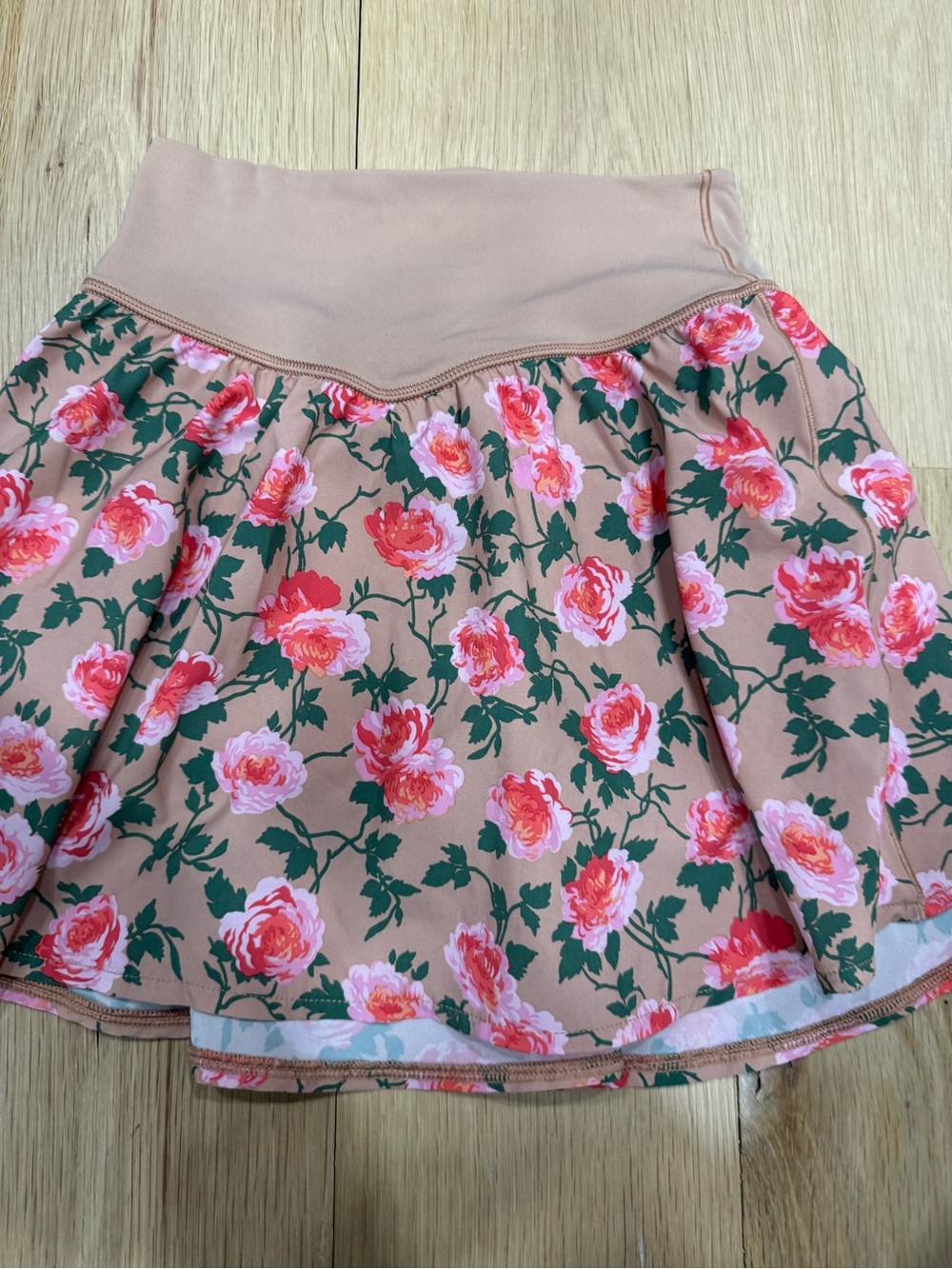 OFFLINE Floral A-Line Tennis Skirt with shorts underneath